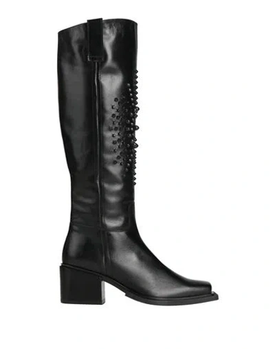 Zinda Woman Boot Black Size 8 Leather