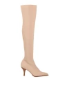 Zinda Woman Knee Boots Blush Size 8 Textile Fibers In Pink