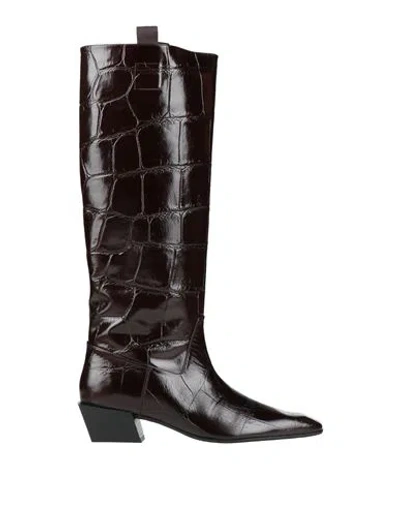 Zinda Woman Boot Dark Brown Size 9 Leather