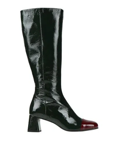 Zinda Woman Boot Dark Green Size 8 Leather