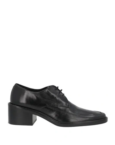 Zinda Woman Lace-up Shoes Black Size 7 Leather