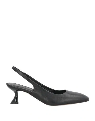Zinda Woman Pumps Black Size 8 Leather