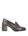 Zinda Woman Pumps Charcoal Size 7 Leather In Gray