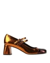 Zinda Woman Pumps Orange Size 7 Leather