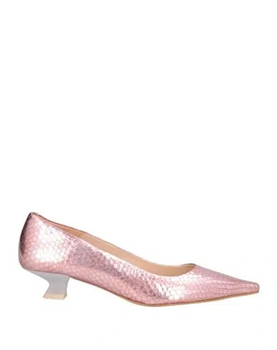 Zinda Woman Pumps Pink Size 7 Leather