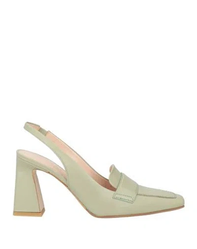 Zinda Woman Pumps Sage Green Size 7 Leather