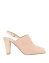 Zinda Woman Sandals Blush Size 8 Leather In Pink