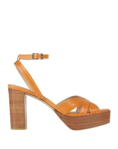 Zinda Woman Sandals Mandarin Size 8 Leather