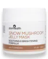 Zion Health Snow Mushroom Jelly Mask With Turmeric, 120ml In White,brown