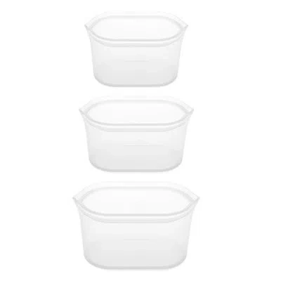Zip Top Dish Set Container Food Storage Set In Frost