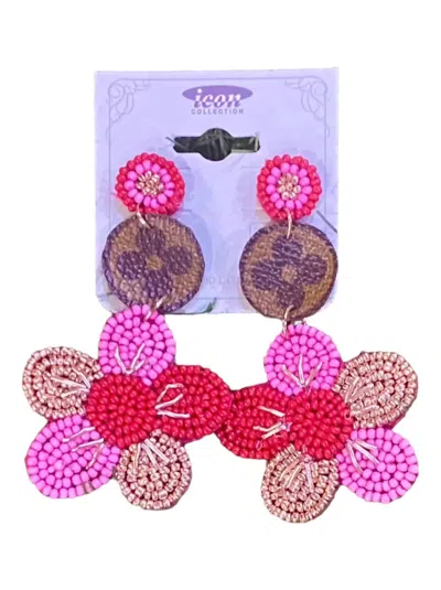 Zippity Do Dah Women's Seed Bead Earrings In Pink