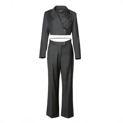 Zito Women's Black Cufflink Blazer