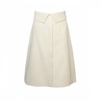 Zito Women's Neutrals Vegan Leather Code Of Conduct Skirt