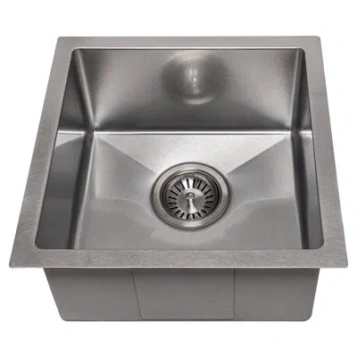 Zline 15 In. Boreal Undermount Single Bowl Satin Stainless Steel Bar Kitchen Sink (sus-15s)