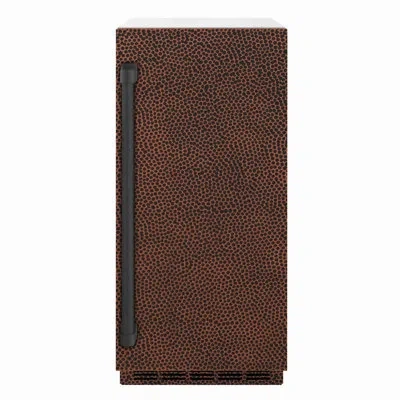 Zline 15 In. Touchstone Clear Cube Ice Maker With Drain Pump And Hand Hammered Copper Door (iccd-hh-15)