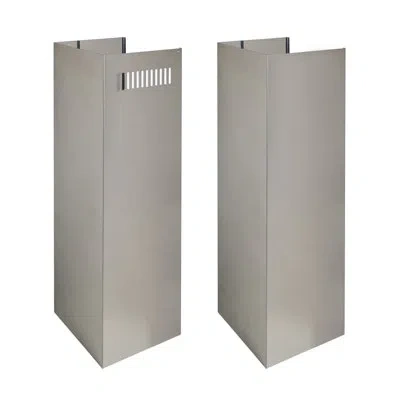 Zline 2-36 In. Chimney Extensions For 10 Ft. To 12 Ft. Ceilings (2pcext-kecom) In Stainless Steel