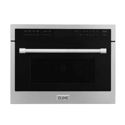 Zline 24 In. Built-in Convection Microwave Oven In Stainless Steel With Speed And Sensor Cooking