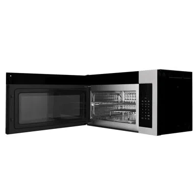 Zline 30 In. 1.5 Cu. Ft. Over-the-range Microwave In Stainless Steel With Modern Handle And Set Of 2 Charc