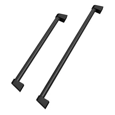 Zline 30 In. Built-in Refrigerator Helix Handles (set Of 2) In Black Stainless Steel