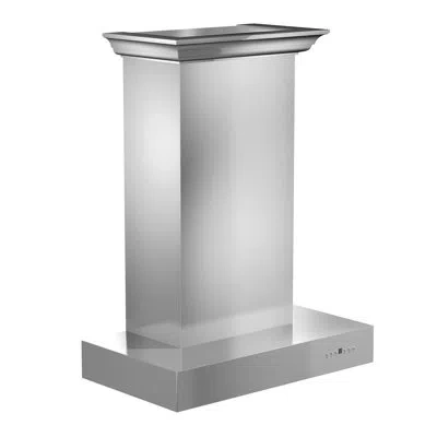 Zline 30 In. Convertible Professional Wall Mount Range Hood In Stainless Steel With Crown Molding (kecomcr