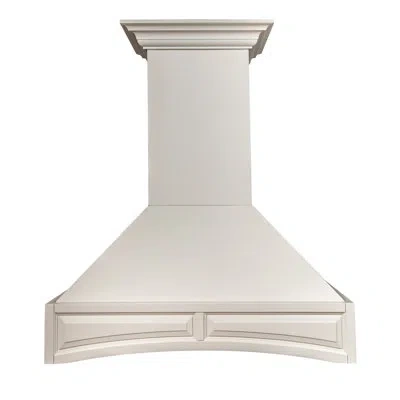 Zline 30 In. Convertible Vent Wooden Wall Mount Range Hood In Cottage White