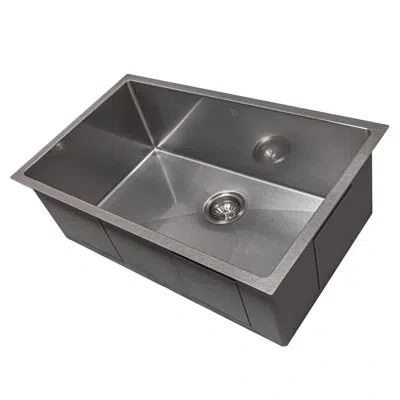 Zline 30 In. Meribel Undermount Single Bowl Satin Stainless Steel Kitchen Sink With Bottom Grid (srs-30s)