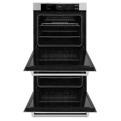 Zline 30 In. True Convection Double Wall Oven W/ Air Fry And Self Clean In Stainless Steel,stainless Steel