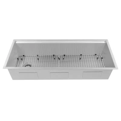 Zline 33 In. Garmisch Undermount Single Bowl Stainless Steel Kitchen Sink With Bottom Grid And Accessories