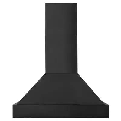 Zline 36 In. Ducted Vent Black Stainless Steel Wall Mount Range Hood (bs655n-36)