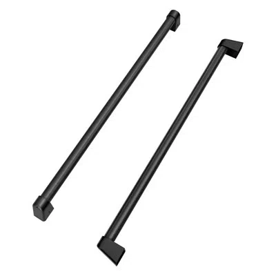 Zline 36 In. Freestanding French Door Refrigerator Helix Handles (set Of 4) In Black Stainless Steel