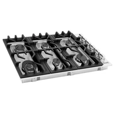 Zline 36 In. Gas Cooktop With 6 Burners In Stainless Steel