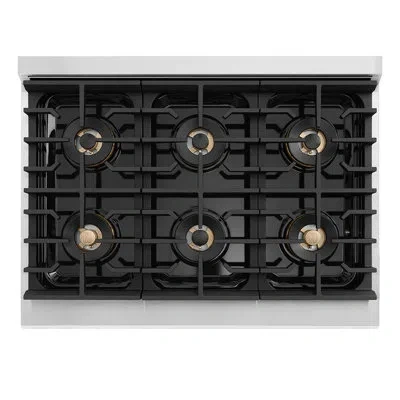 Zline 36 In. Paramount Gas Rangetop With 6 Burner Duopro™ Cooktop In Stainless Steel