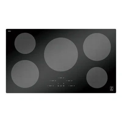 Zline 36" Induction Cooktop With 5 Burners (rcind-36) In Stainless Steel