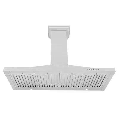 Zline 48 In. Designer Series Convertible Vent Wall Mount Range Hood In Satin Stainless Steel