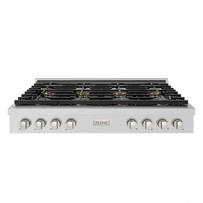 Zline 48 In. Paramount Gas Rangetop With 8 Burner Duopro™ Cooktop In Stainless Steel