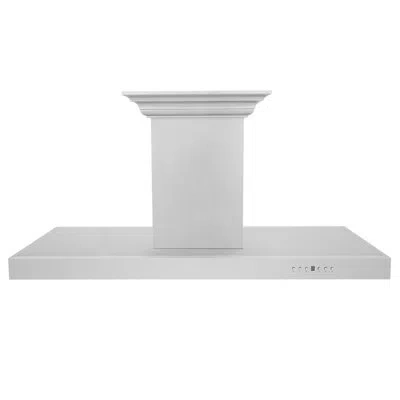 Zline 48 In.  Crownsound™ducted Vent Island Mount Range Hood In Stainless Steel With Built-in Bluetoo