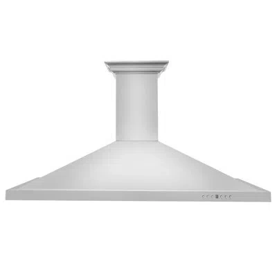 Zline 48 In.  Crownsound™ducted Vent Wall Mount Range Hood With Built-in Bluetooth Speakers In Stainless Steel
