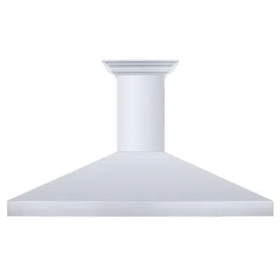 Zline 60" Professional Convertible Vent Wall Mount Range Hood In Stainless Steel With Crown Molding (597cr