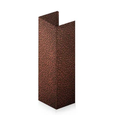 Zline 61 In. Extended Chimney And Crown In Embossed Copper