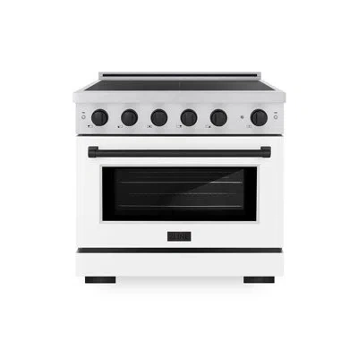 Zline Autograph 36 In. 5.2 Cu. Ft. Paramount Induction Range With 5 Element Cooktop And Electric Convectio In Champagne Bronze