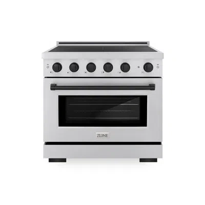 Zline Autograph 36 In. 5.2 Cu. Ft. Paramount Induction Range With 5 Element Cooktop And Electric Convectio In Champagne Bronze