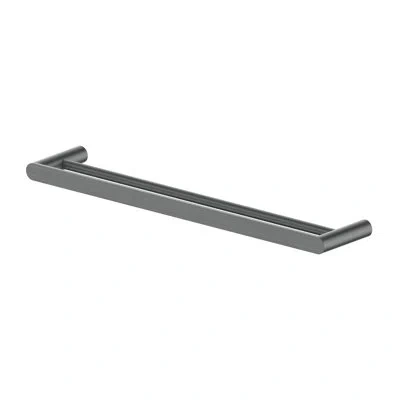 Zline Crystal Bay Double Towel Rail In Gun Metal