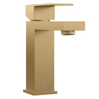 Zline Palisades Modern Single Handle Bath Faucet In Champagne Bronze