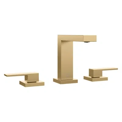 Zline Palisades Modern Widespread Bath Faucet In Champagne Bronze