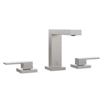 Zline Palisades Modern Widespread Bath Faucet In Brushed Nickel (rbcn3-bf-bn)