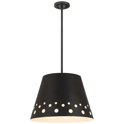 Z-lite 1 Light Chandelier In Matte Black Finish