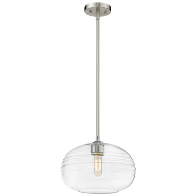 Z-lite 1 Light Pendant In Brushed Nickel Finish