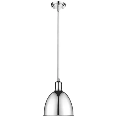 Z-lite 1 Light Pendant In Chrome Finish