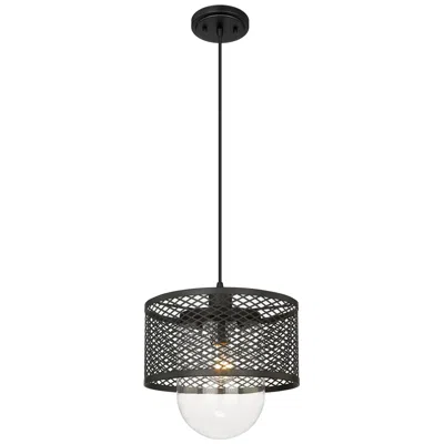 Z-lite 1 Light Pendant In Matte Black Finish