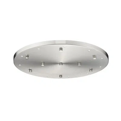 Z-lite 11 Port Multi Point Canopy In Brushed Nickel